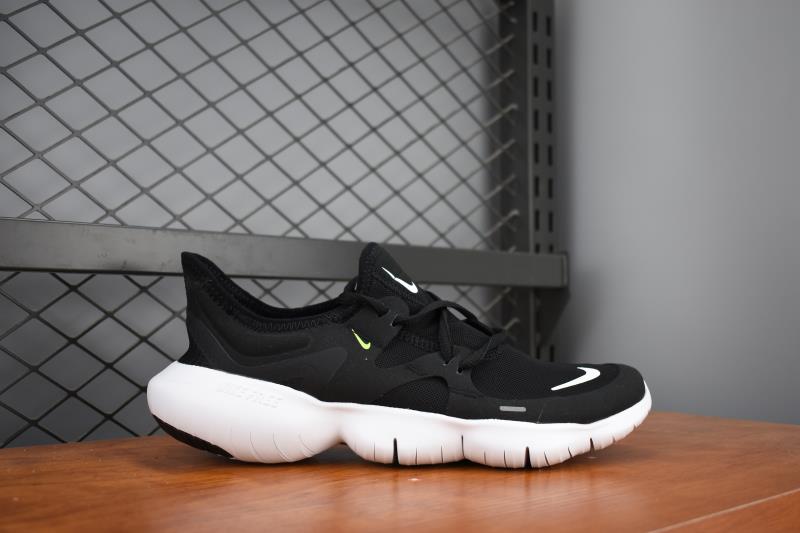 Nike Free Run 5.0 Black White Training Shoes - Click Image to Close